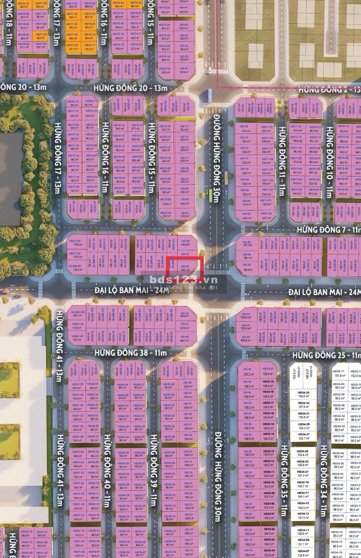 Bán căn ngoại giao VIP nhất dự án HĐ-55, giá 39 tỷ – Dự án Vinhomes Đan Phượng