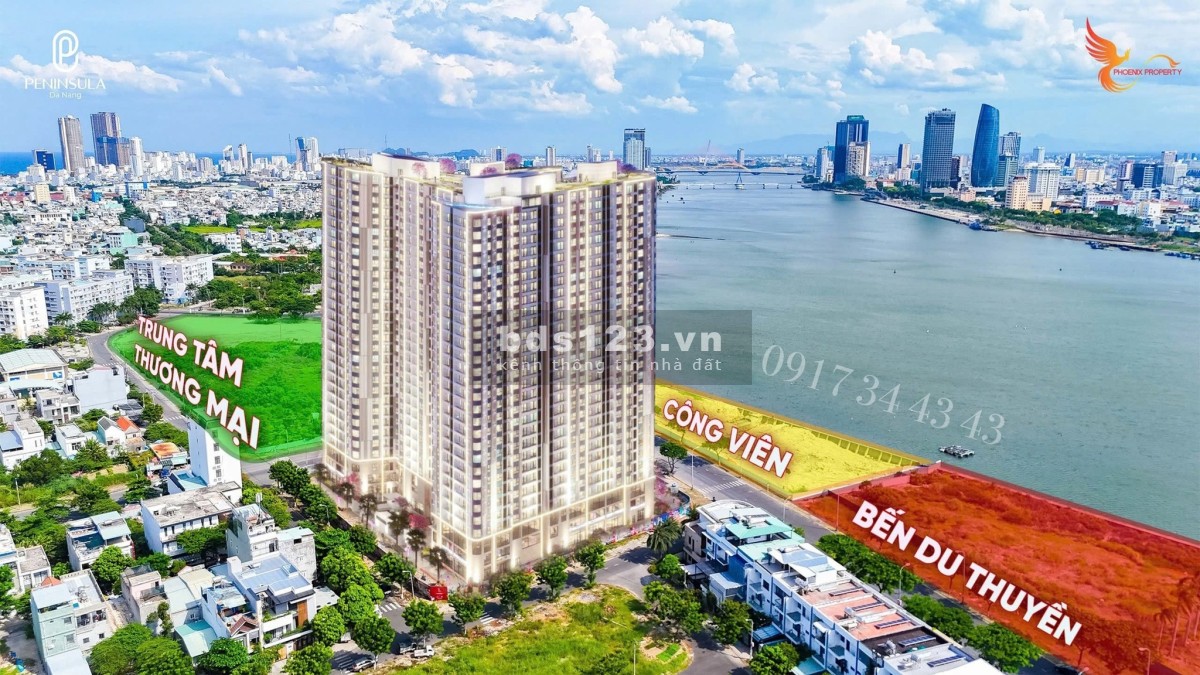 Căn hộ mặt sông hàn 2pn, dự án Peninsula Đà Nẵng, giá rẻ chưa từng có, sở hữu lâu dài