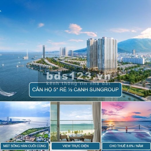 Căn hộ mặt sông hàn 2pn, dự án Peninsula Đà Nẵng, giá rẻ chưa từng có, sở hữu lâu dài