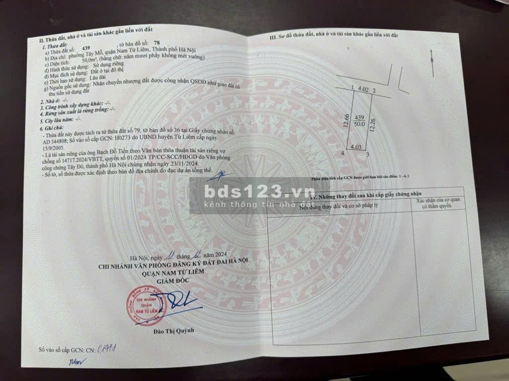 Đất Tây mỗ - Giá đầu tư 50m, mt4 Ô tô chạy vòng quanh,.. nhỉnh 6tỷ