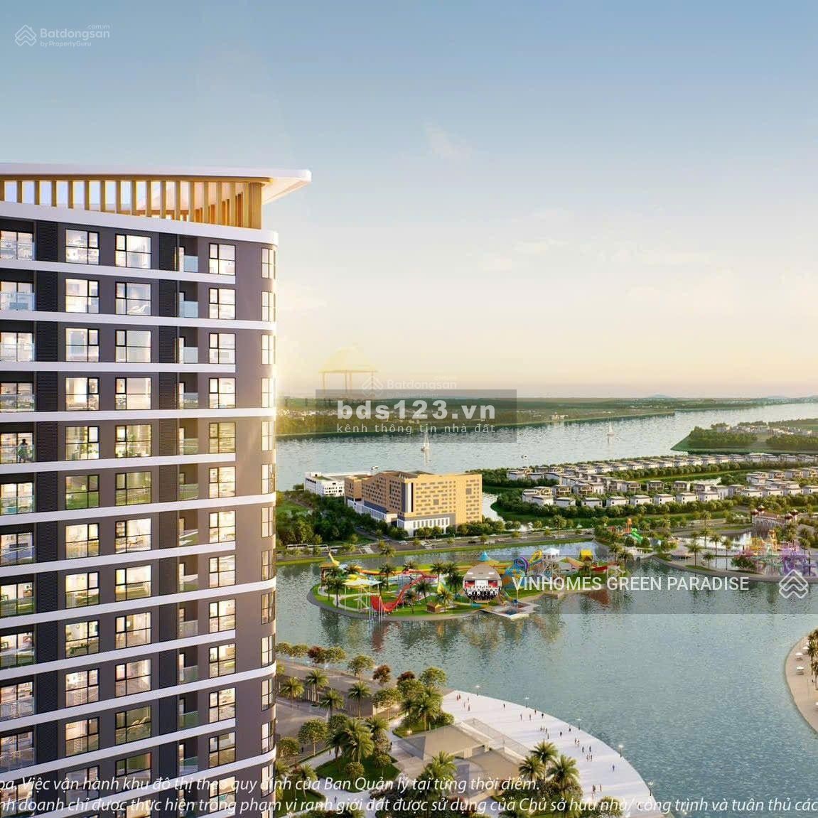 Bán căn hộ chung cư tại Vinhomes Green Paradise 59m², bao gồm 2PN + 1WC