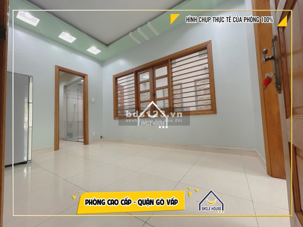 Phòng rộng tới 60m2 có phòng khách,bếp,wc riêng không giới hạn số người ở, 116/50 Dương Quảng Hàm GV