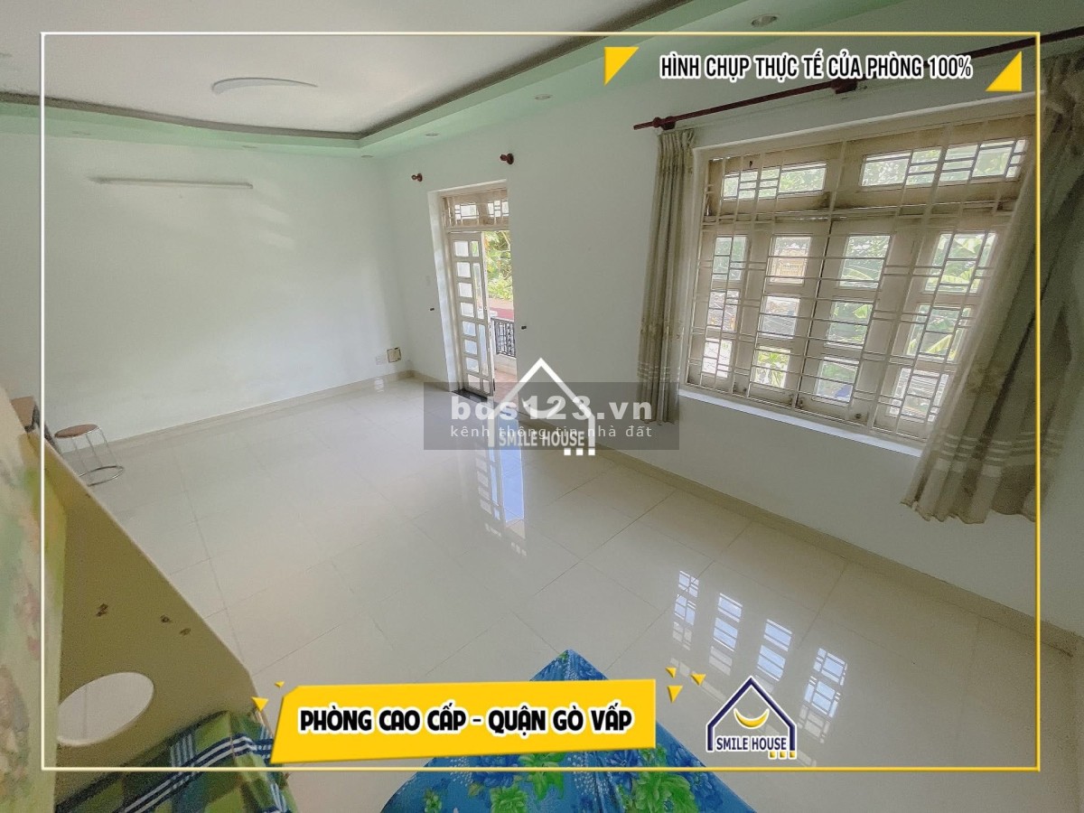 Phòng rộng tới 60m2 có phòng khách,bếp,wc riêng không giới hạn số người ở, 116/50 Dương Quảng Hàm GV