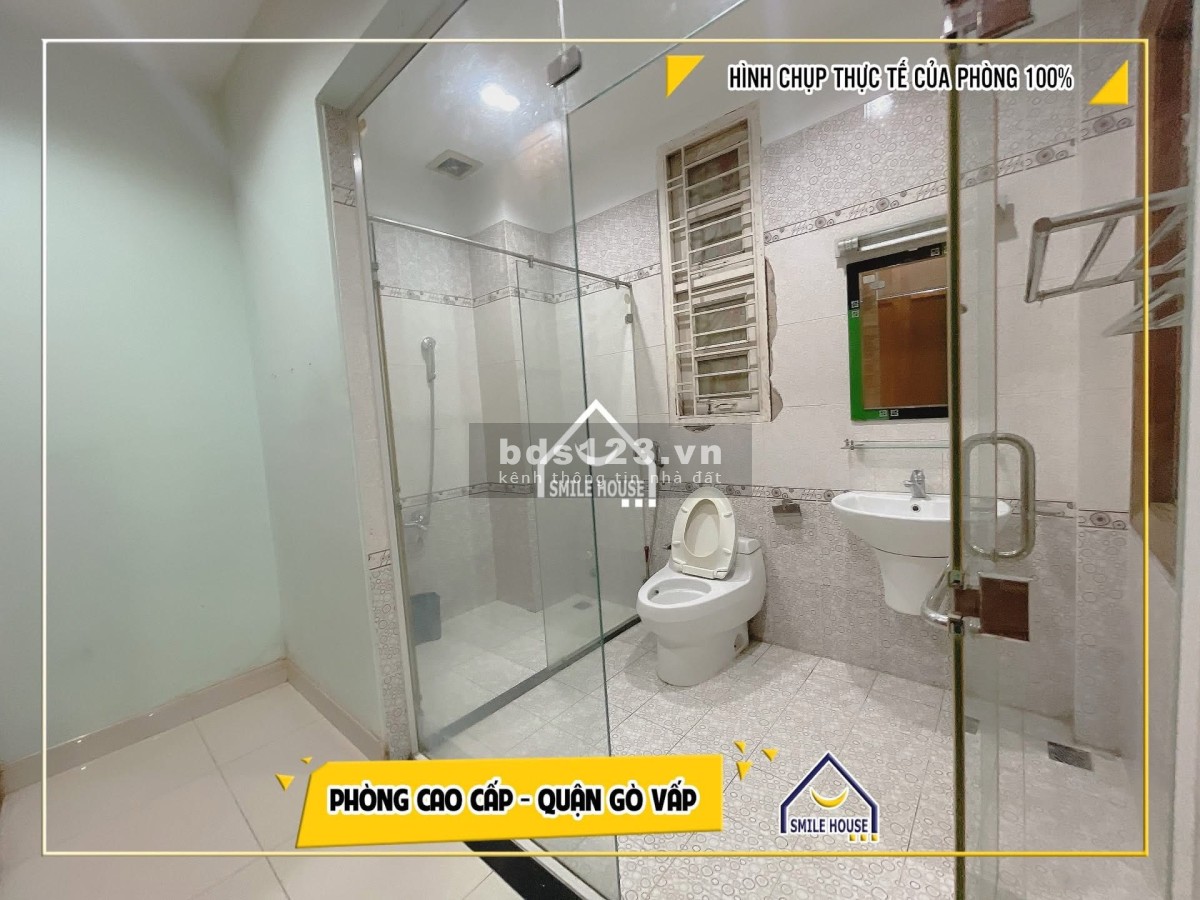 Phòng rộng tới 60m2 có phòng khách,bếp,wc riêng không giới hạn số người ở, 116/50 Dương Quảng Hàm GV