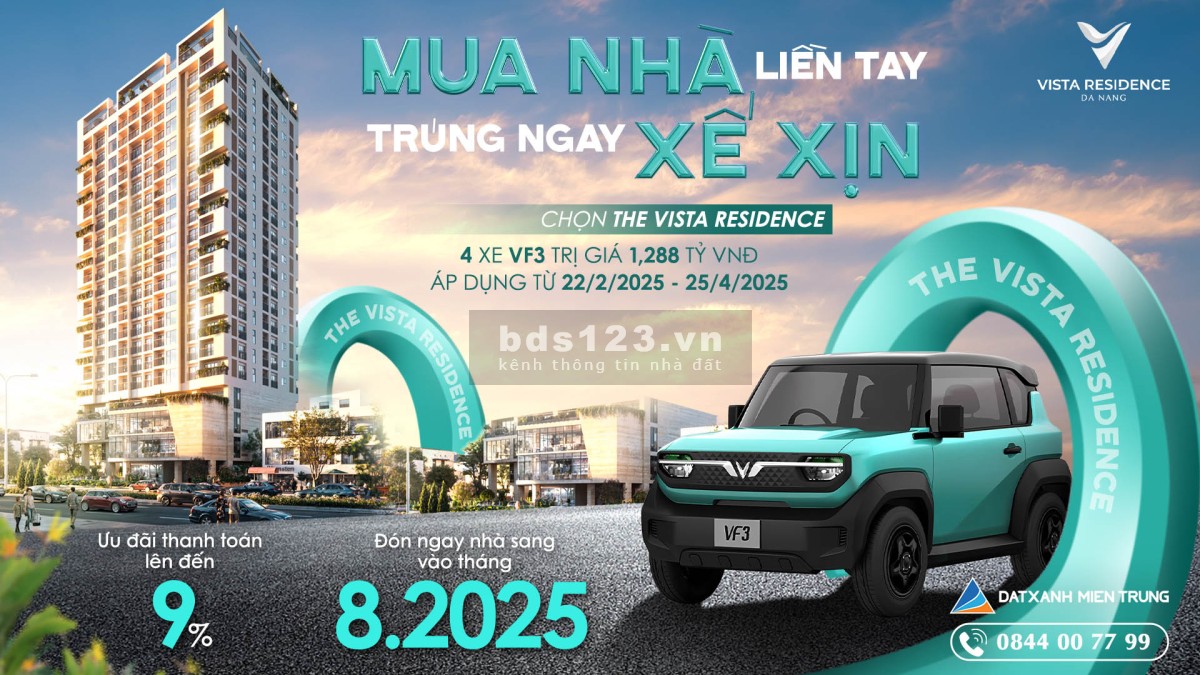 The Vista Residence Da Nang giỏ hang cuối cùng trước khi cất nóc - giá cực tốt quà cực khủng