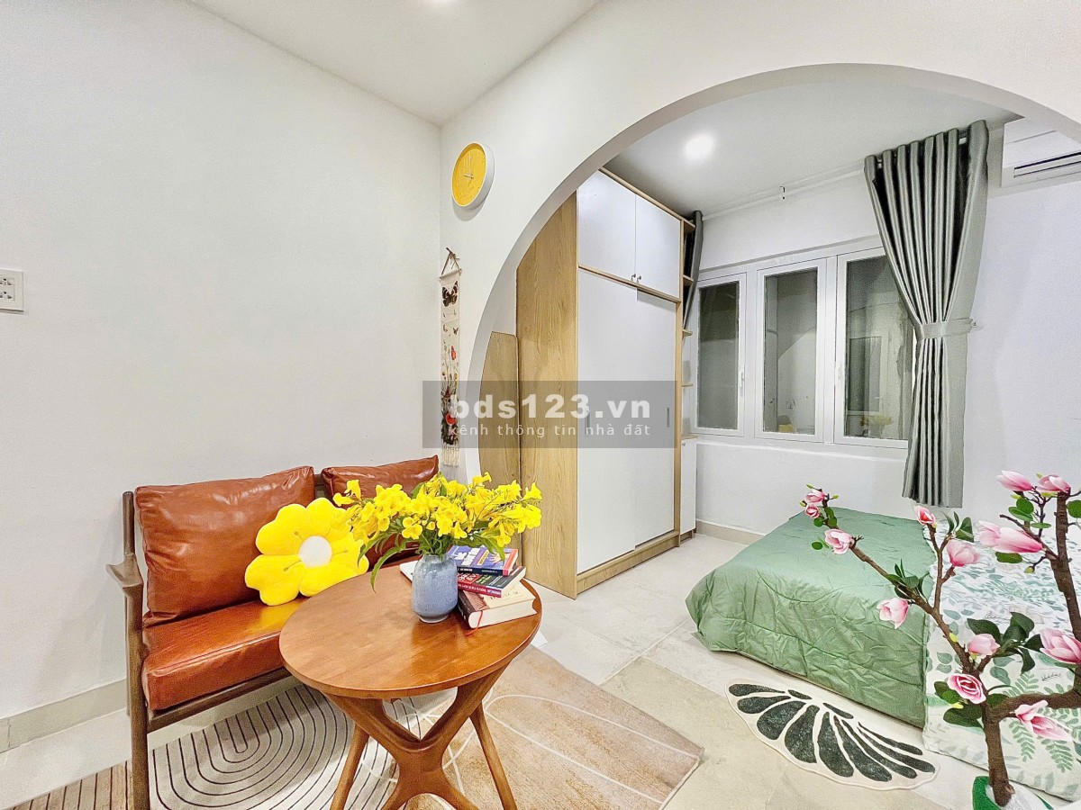 Căn hộ 1 phòng ngủ, PK siêu sang đủ nội thất 50 Trường Sơn quận Tân Bình (đi bộ qua sân bay)