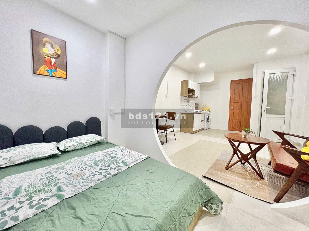 Căn hộ 1 phòng ngủ, PK siêu sang đủ nội thất 50 Trường Sơn quận Tân Bình (đi bộ qua sân bay)