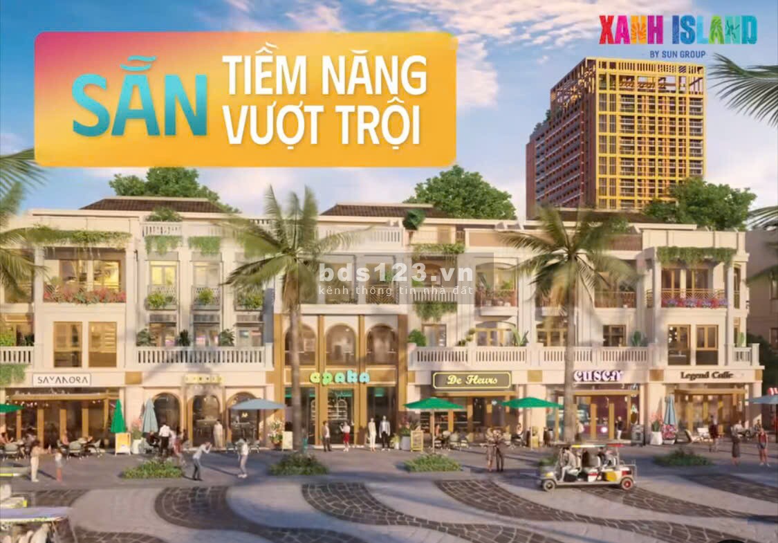 Mở Bán 225 Căn Thấp Tầng Shophouse Thương Mại Tại Dự án Xanh Island Trung Tâm Vịnh Cát Bà.