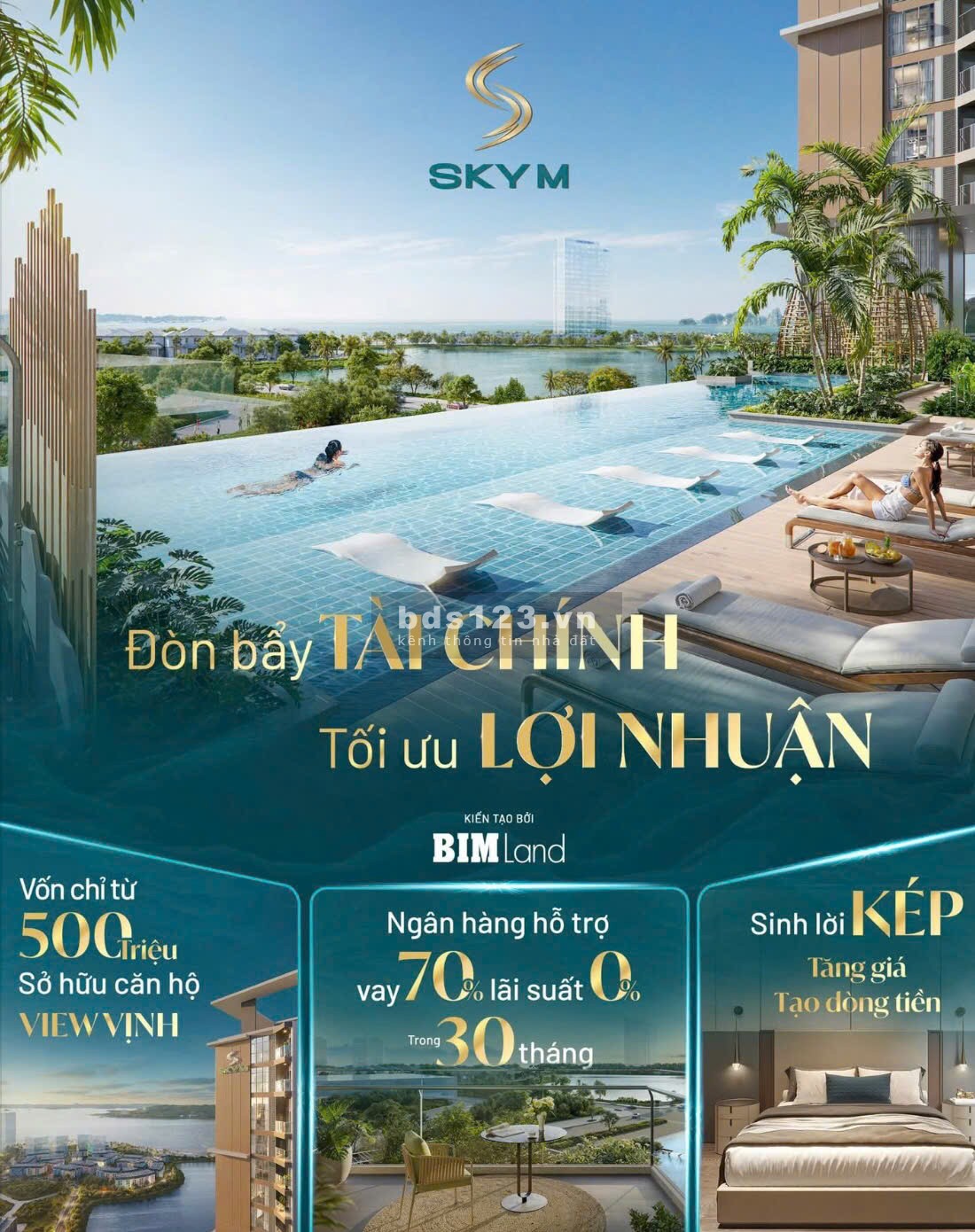 Chỉ 1,6 tỷ sở hữu ngay căn hộ Sky-M 5* view biển vịnh hạ long