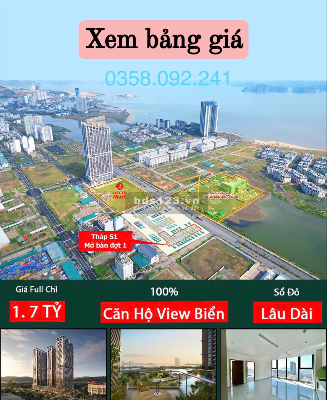 Chỉ 1,6 tỷ sở hữu ngay căn hộ Sky-M 5* view biển vịnh hạ long