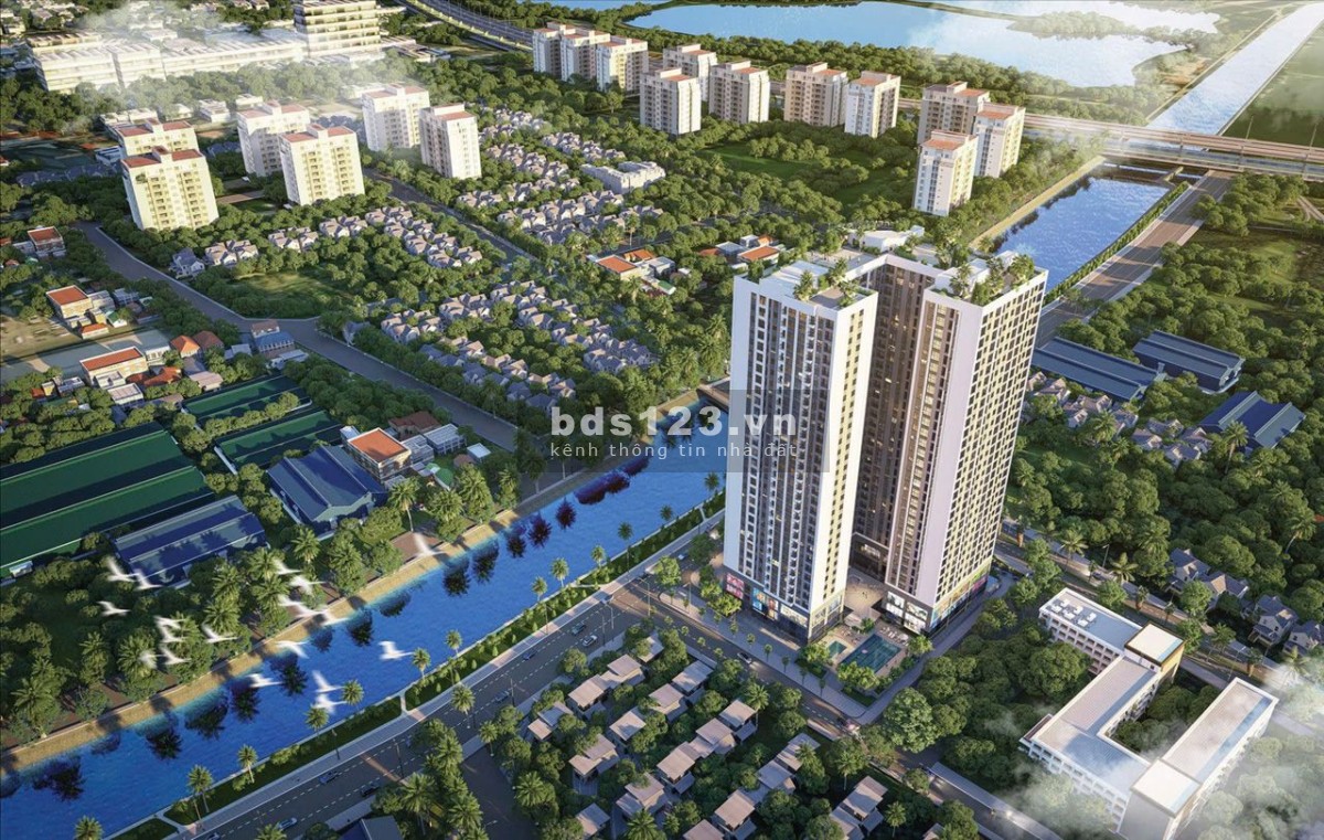 Blue Gem Pháp Vân 2 ngủ 77 m2 dự kiến chỉ 4,6 tỷ