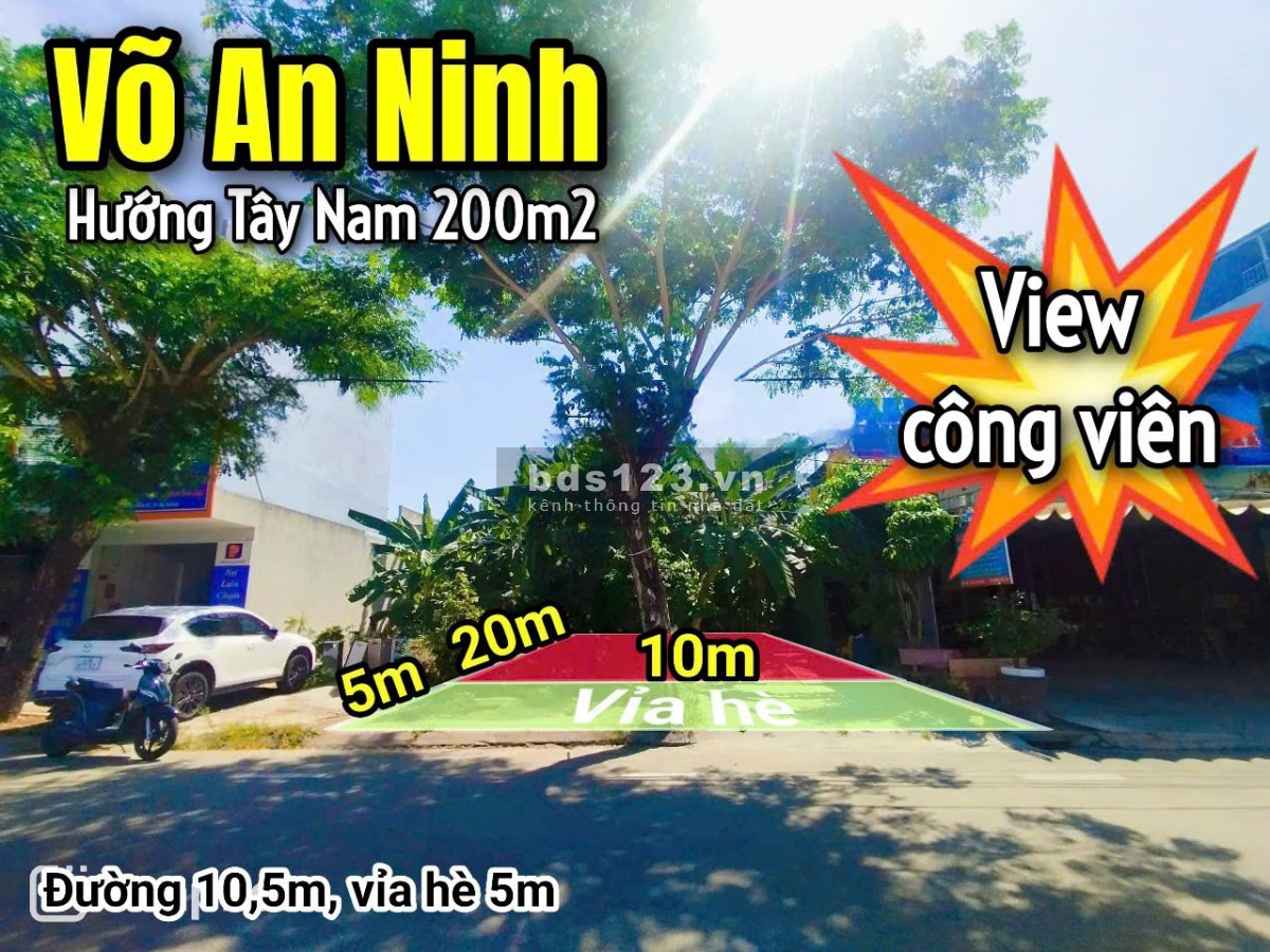 Chính chủ cần bán cặp siêu VIP – Đường 10,5m Võ An Ninh – View Công viên Văn hóa Hòa Xuân