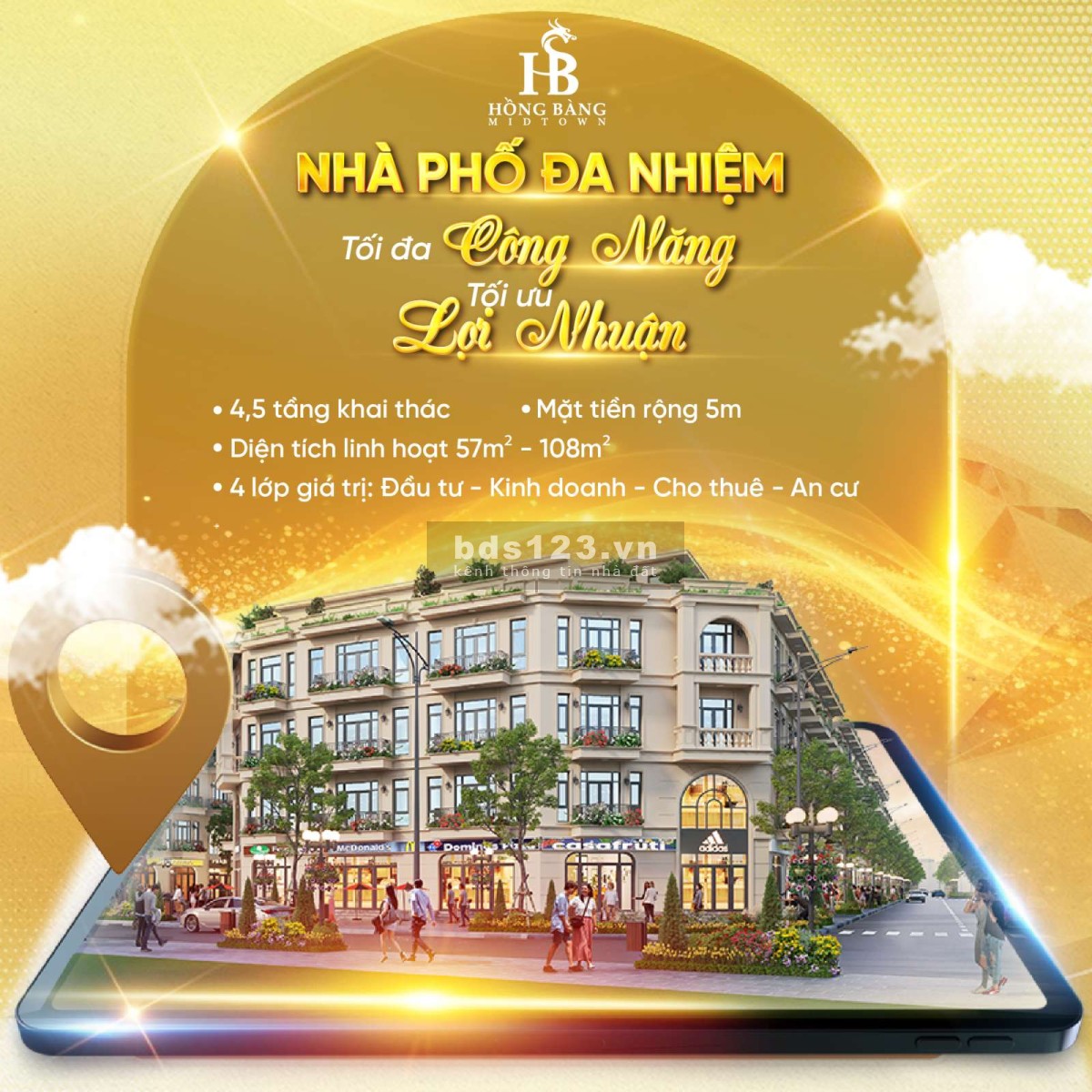 Bán bt dự án Hồng Bàng Midtown, Quán Toan, TP Hải Phòng