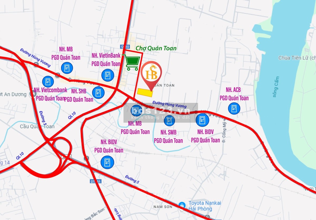 Bán bt dự án Hồng Bàng Midtown, Quán Toan, TP Hải Phòng
