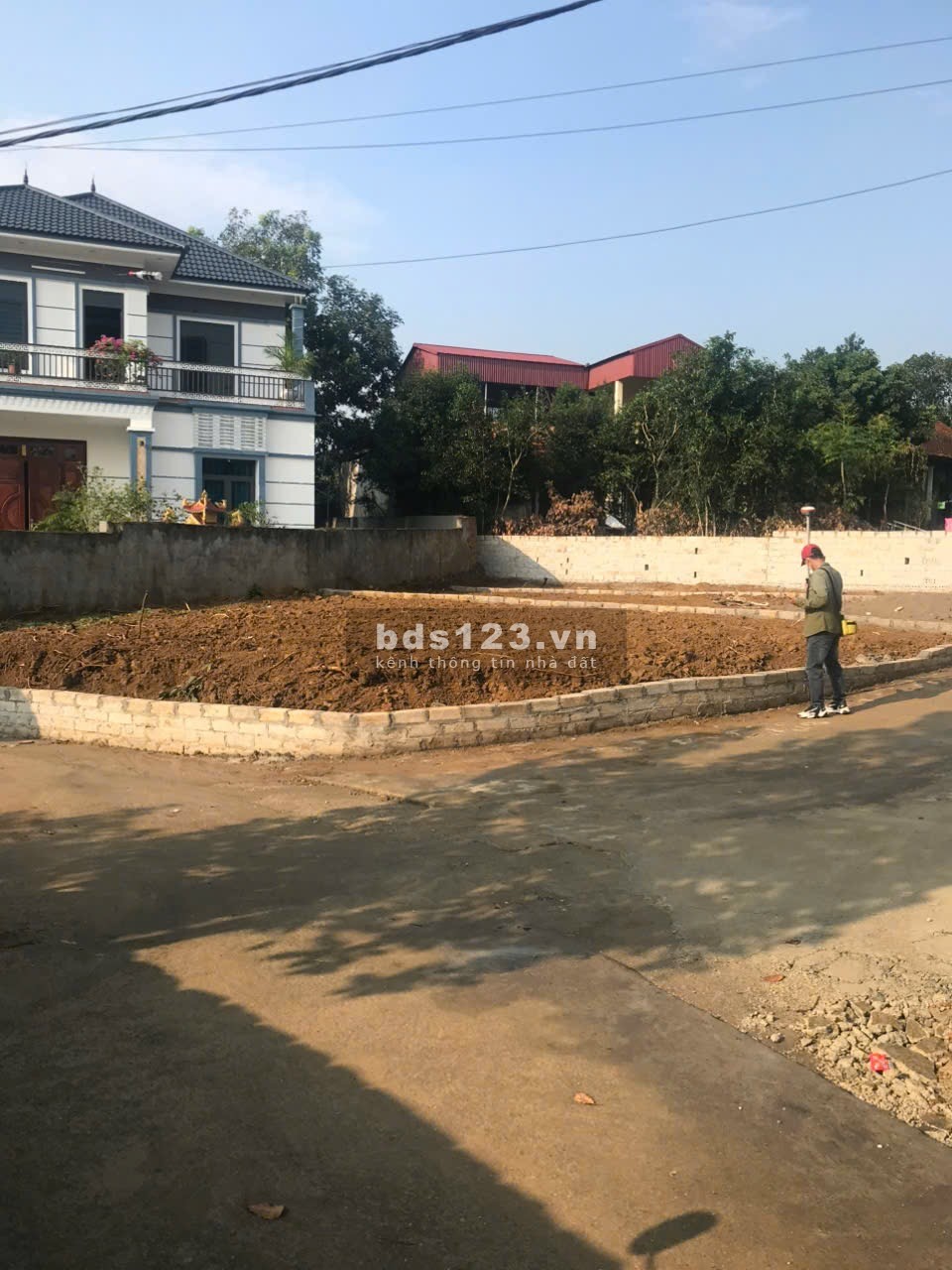 Bán lô góc 76,6m² – Tân Xã, Thạch Thất. Giá 46,5tr/ m²