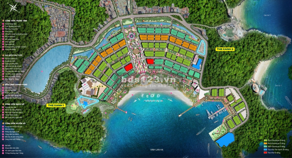 Bán mới sp Xanh Island Cát Bà - Toà xanh 1