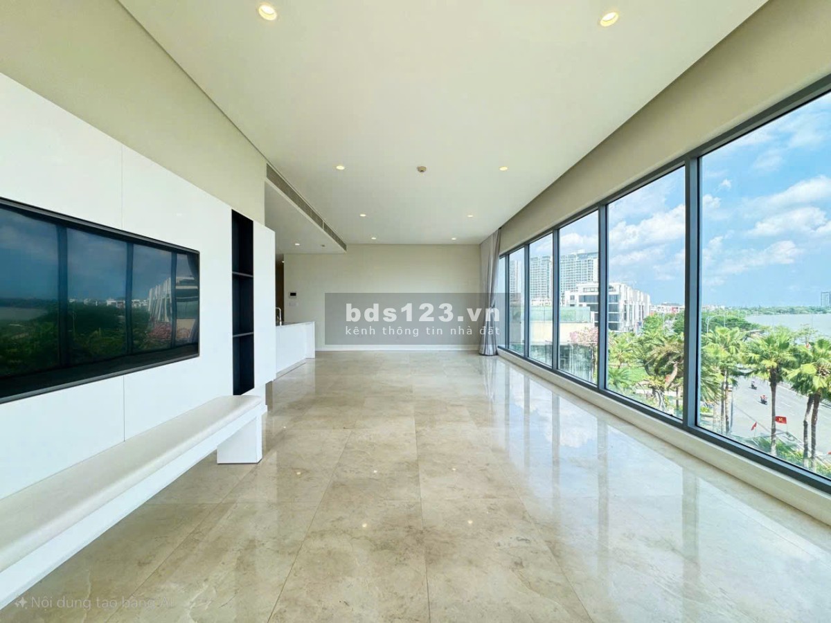 Nhà đẹp - View đỉnh | Đảo Kim Cương cho thuê căn 4PN Terrace - View trực diện Sông SG