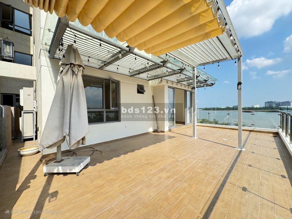 Nhà đẹp - View đỉnh | Đảo Kim Cương cho thuê căn 4PN Terrace - View trực diện Sông SG