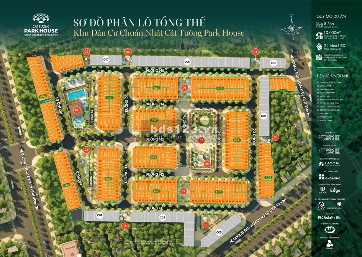 Chính chủ bán lỗ lô góc dự án Cát Tường Park House 111m2 giá 1,65 tỷ, thanh toán chậm đến t6/27