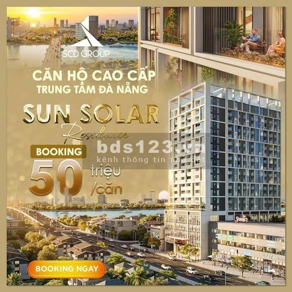 Căn hộ mặt tiền Lê Duẩn, view Sông Hàn – Sun Solar Residence – Chiết khấu 18% – Sở hữu chỉ từ 2.5 tỷ