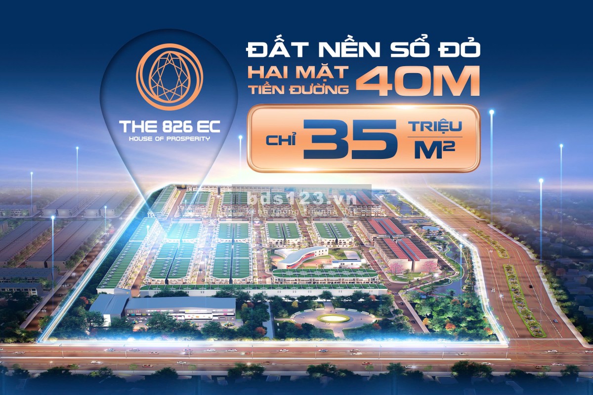 Siêu phẩm đất nền kiểu mẫu tại Long Hậu – The 826 EC