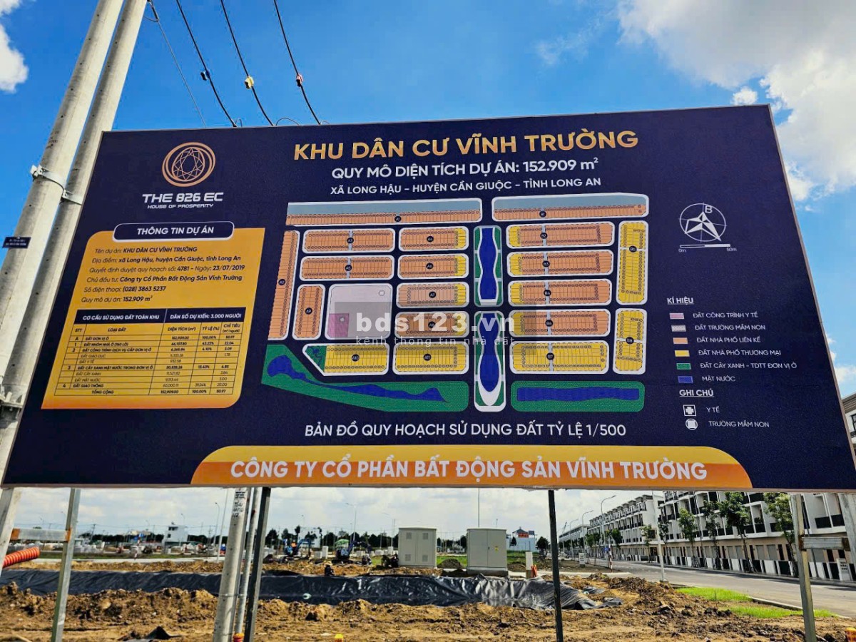 Chỉ 840tr ~ 30% sở hữu đất nền Sài Gòn Village 80m2, Đầu tư sinh lời cao ngay Đ.Long Hậu