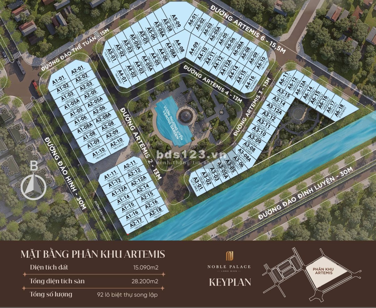 Bán BT Noble Palace Long Biên: PKD Chủ Đầu Tư, Ưu Đãi Tốt - Có Hầm & Bể Bơi riêng