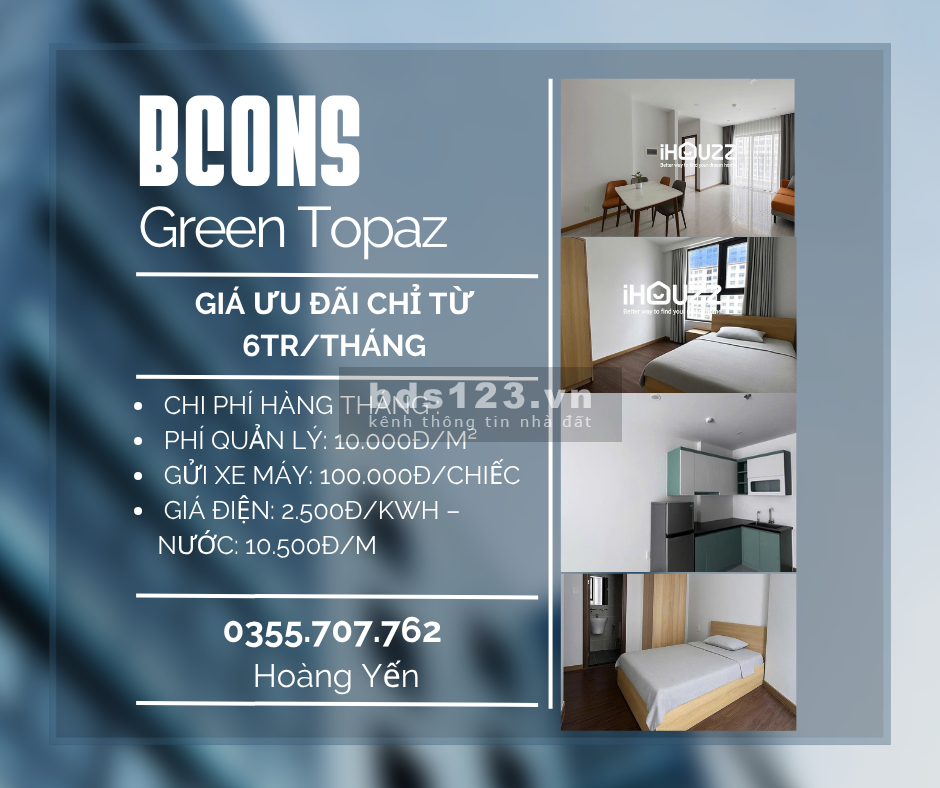 Cho thuê Dự án Bcons GreenTopaz - Bcons City