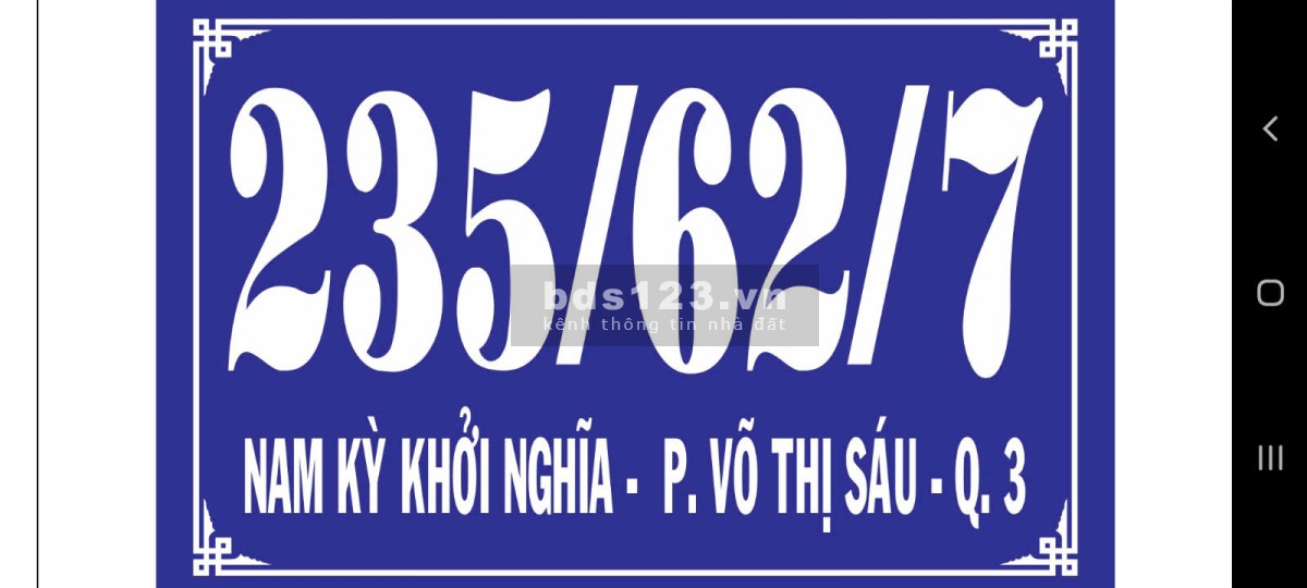 Cho thuê nhà nhỏ NGUYÊN CĂN đường Nam Kỳ Khởi Nghĩa, Q3 (4.5 triệu/tháng)