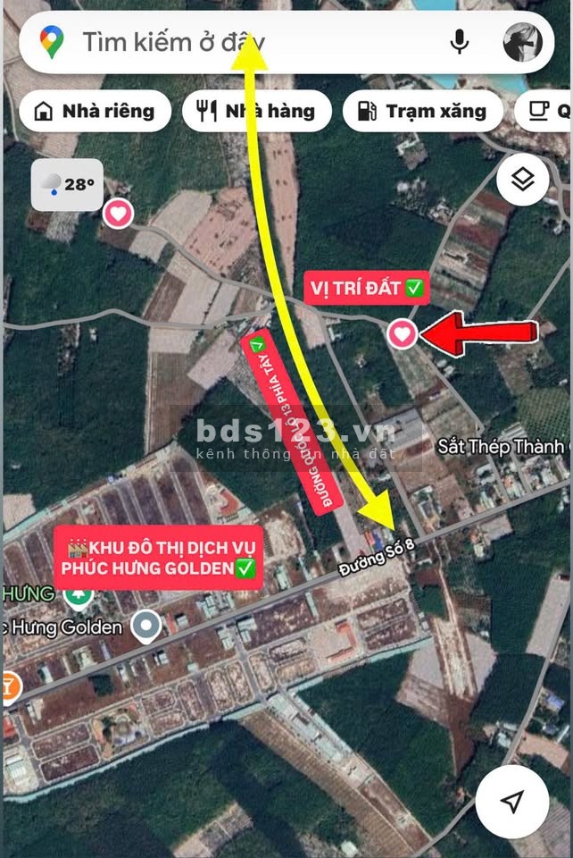 Bán đất full thổ, cách mặt tiền đường … khoảng 200m