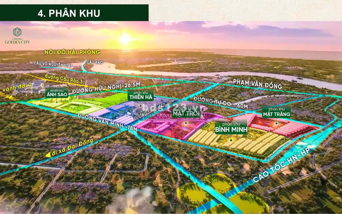 Bán liền kề 63m gần vườn hoa, công viên, trường học tại Vinhomes Dương Kinh giá 3,2 tỷ