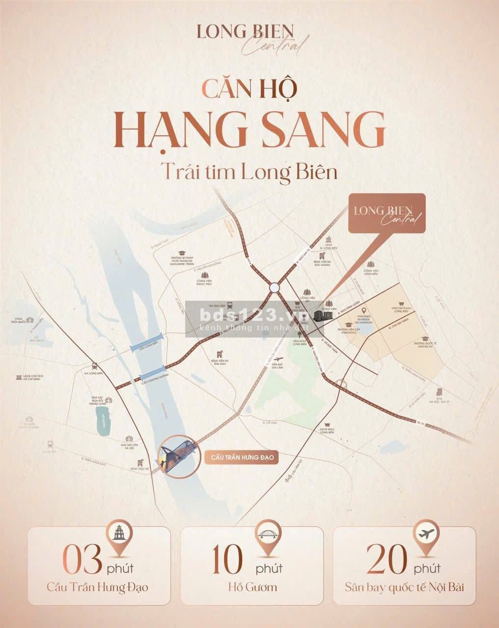 Nhận Booking căn hộ HẠNG SANG bậc nhất THỦ ĐÔ tại LONG BIÊN - LONG BIEN CENTRAL