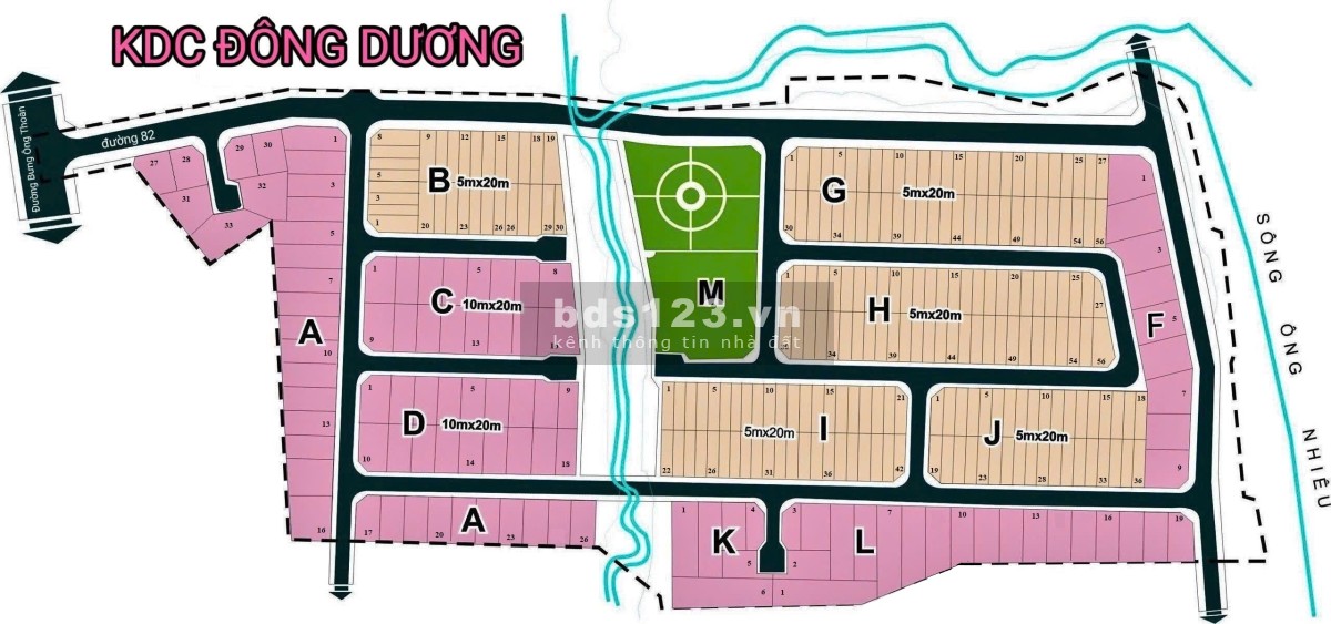 Bán Nền đẹp, 100m2 KDC Đông Dương, đường 82 Bưng Ông Thoàn, Q9, Tphcm và 1 Lô đất dân Ng Duy Trinh