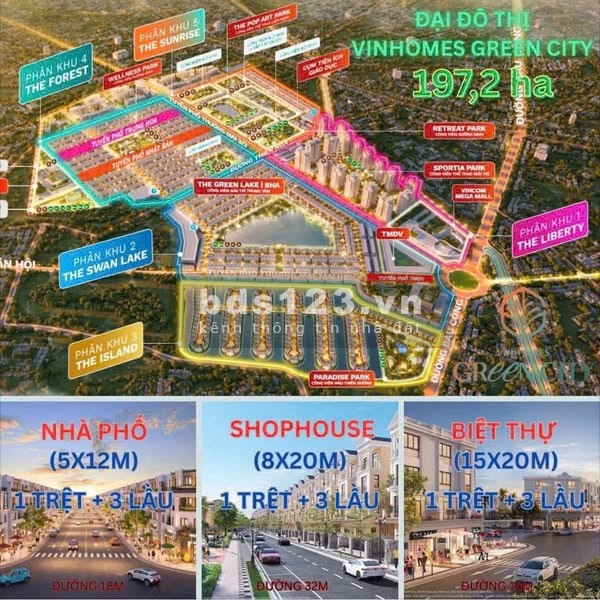 Mua Nhà Vinhomes Green City Chỉ Từ 3,9 Tỷ – Ở Ngay Hoặc Cho Thuê Lợi Nhuận Cao!