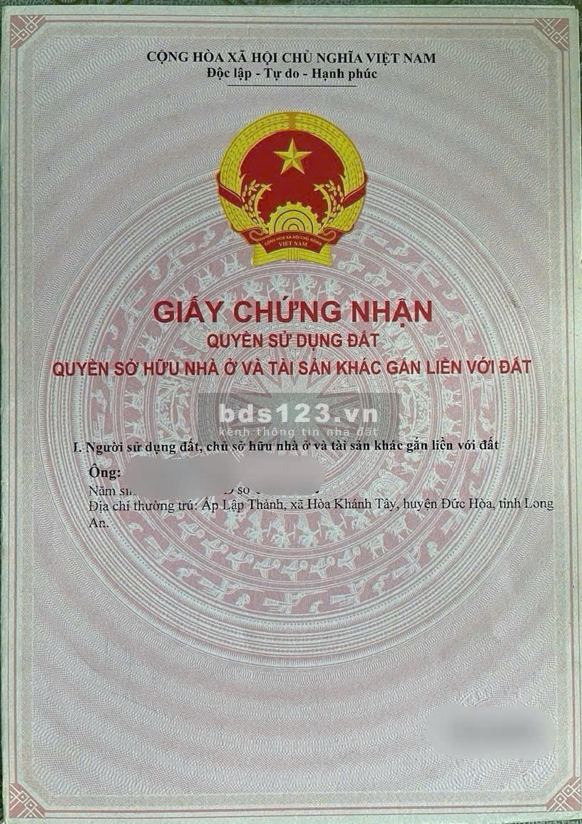 Đất mặt tiền 42m tỉnh lộ 832, đối diện GOLF&LAKES