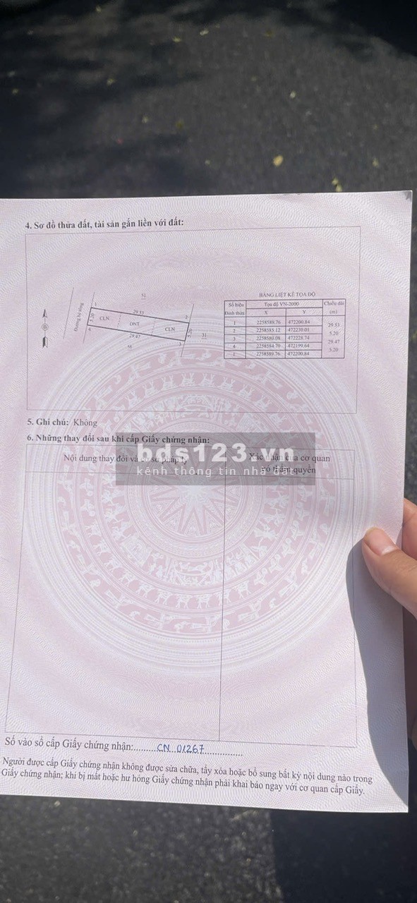Chính chủ cần bán gấp lô đất 152.9m², chỉ hơn 300 triệu!