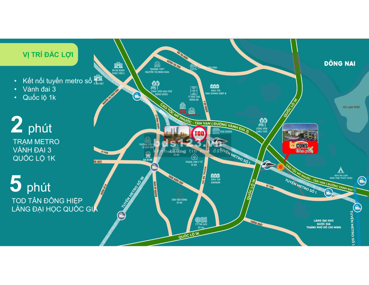 Bán nhà phố liền kề Bcons Eden Park – Cơ hội sở hữu nhà phố cao cấp tại Dĩ An