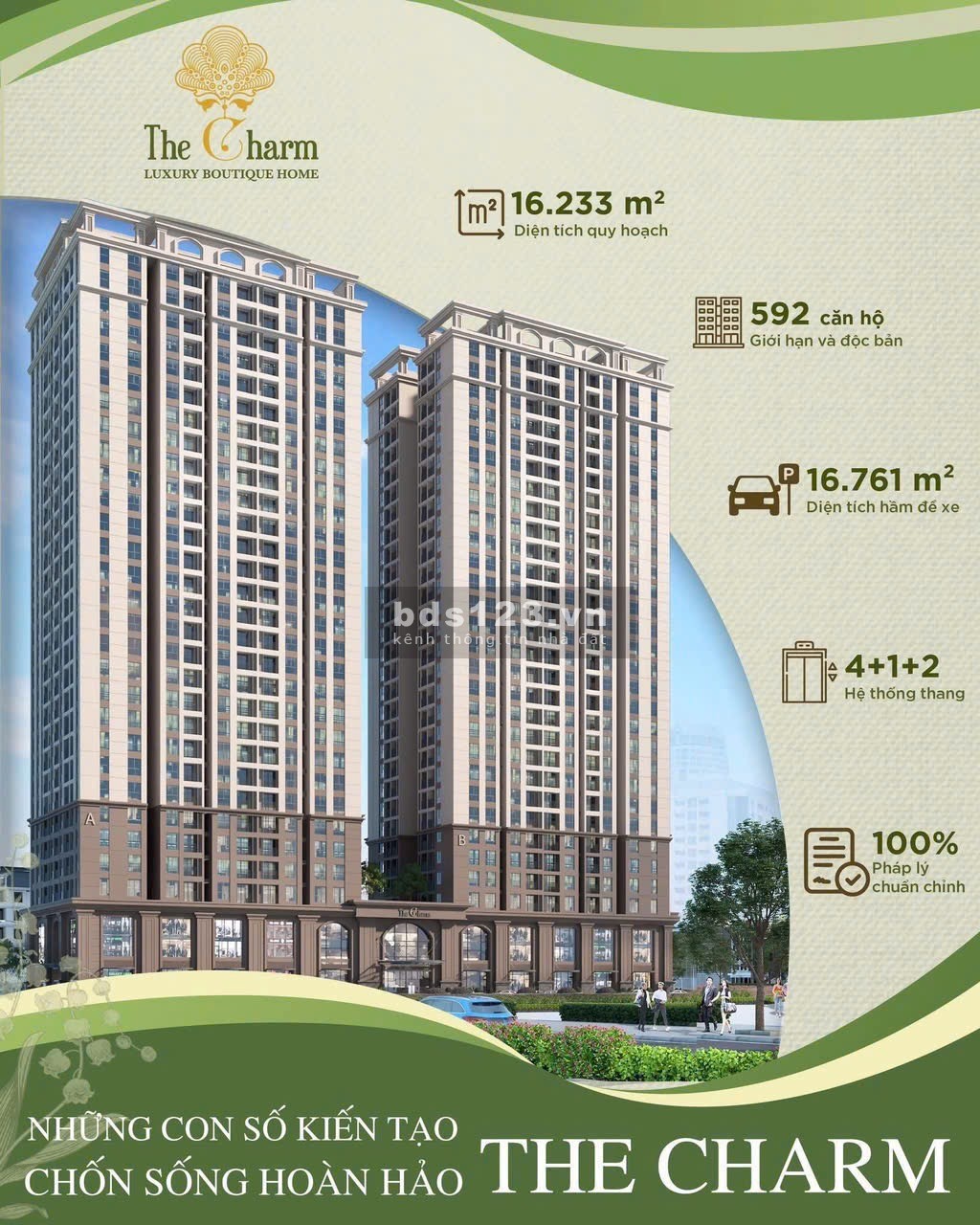 Cần bán chung cư cao cấp The Charm an hưng