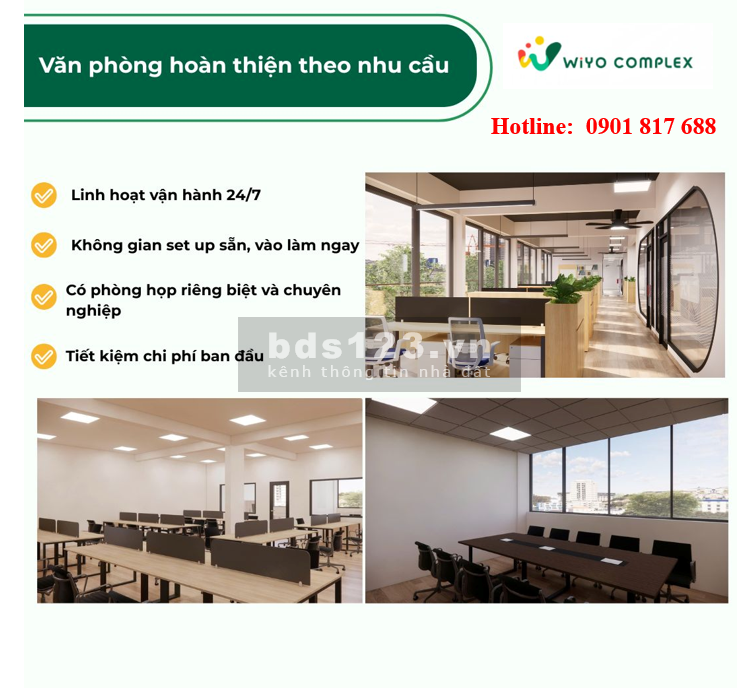 Cơ hội sở hữu văn phòng đẹp tại WiYO Complex khu phức hợp…