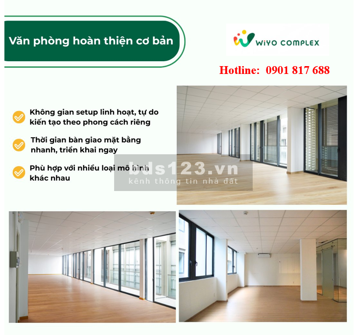 Cơ hội sở hữu văn phòng đẹp tại WiYO Complex khu phức hợp…