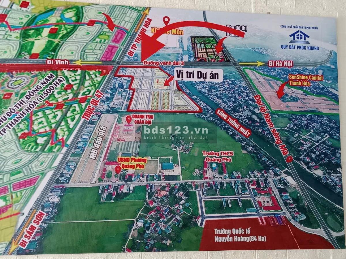 Bán cặp lô đất đầu ve đẹp ko lỗi giá tốt MB04 Quảng Phú, TP Thanh Hóa