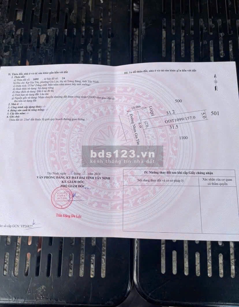 Bán đất mặt tiền 10m Gia Tân, Trảng Bàng, giá 420 triệu, 157 m2 chủ cần ra Anh chị nào cần nhắn em!