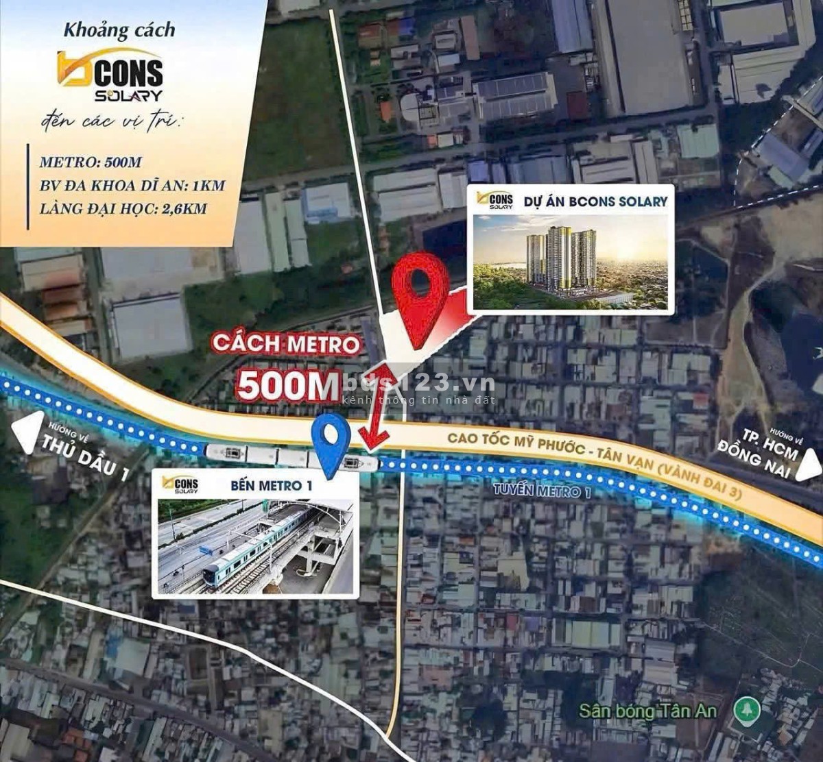 Vốn tự có 269 triệu, sở hữu căn hộ 2PN có 3 tầng TTTM – Cách ga Metro 600m – Góp chỉ 8,9 triệu/tháng