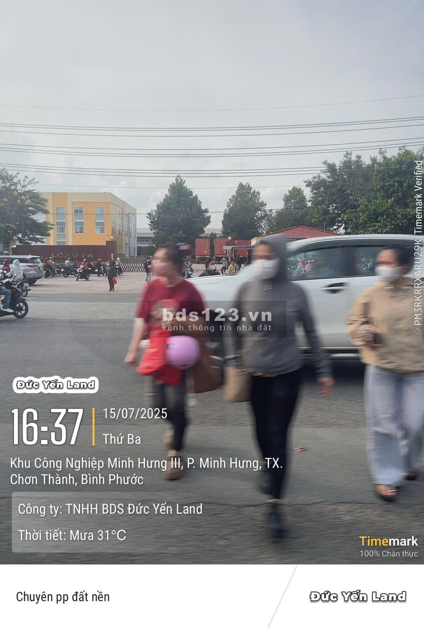 Bán đất nền ngay khu công nghiệp Minh Hưng 3 P Chơn Thành Tỉnh Đồng Nai mới,