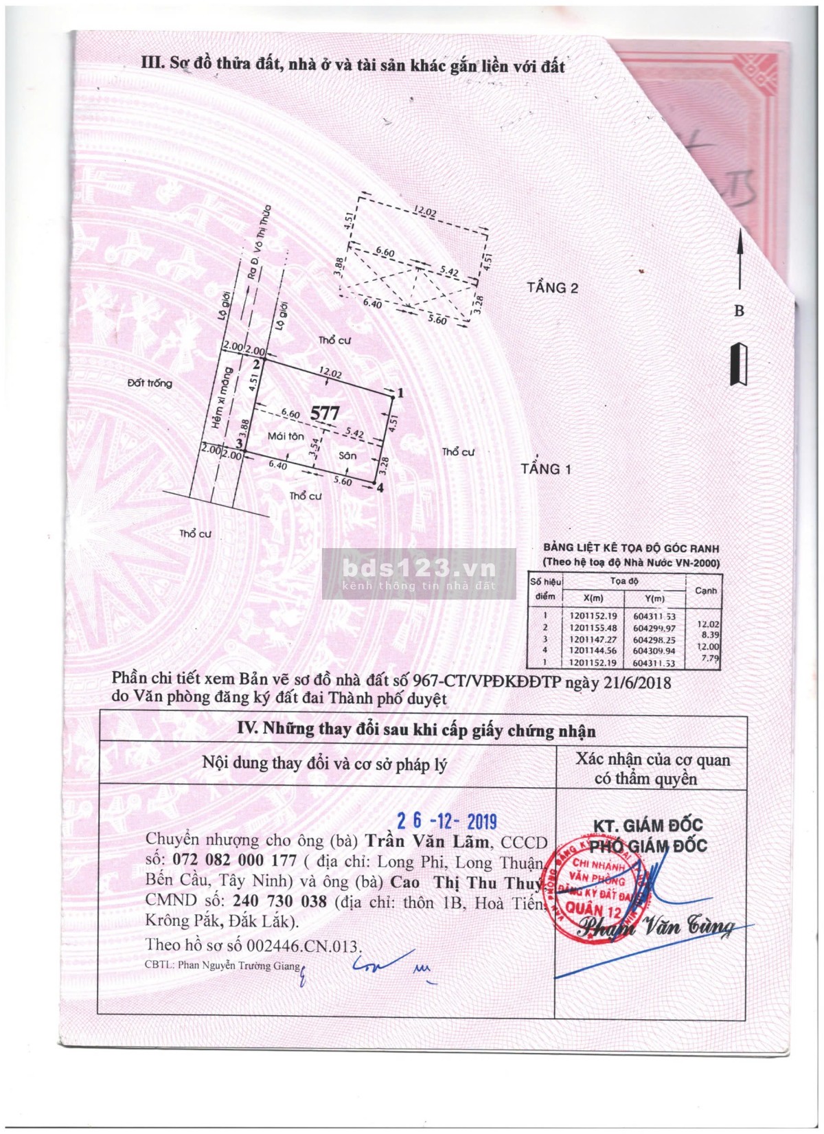 Chính chủ cần bán! Nhà hẻm 4m đường Võ Thị Thừa, An Phú…