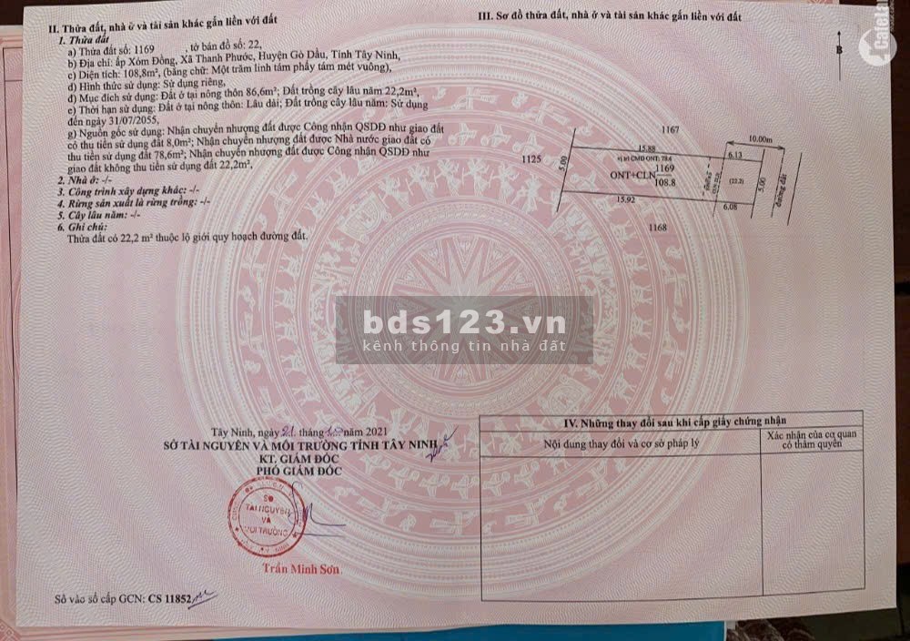 Chuyên bán đất các loại khu vực ở Tây Ninh từ 350 Triệu -…