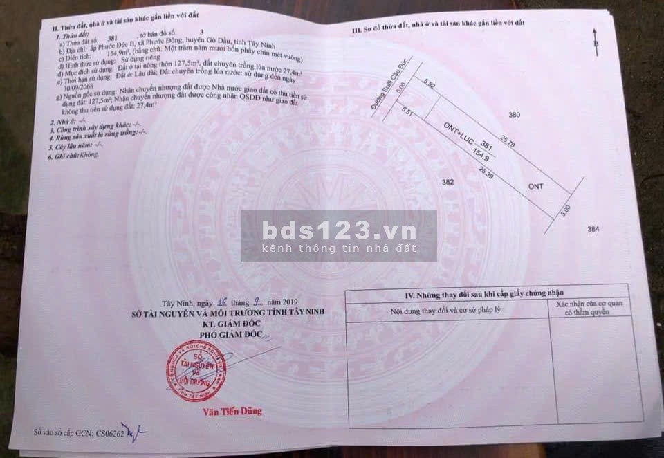 Chuyên bán đất các loại khu vực ở Tây Ninh từ 350 Triệu -…