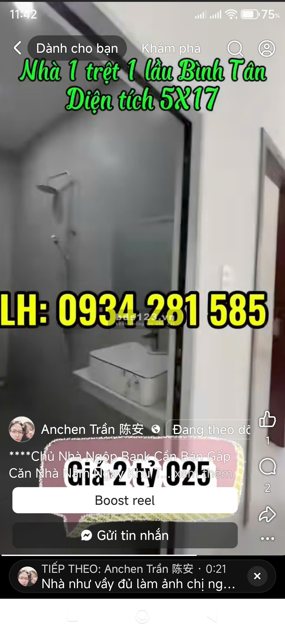 Chủ Nhà Ngộp Bank Cần Bán Gấp Căn Nhà Nằm Ngay Khu Tên Lửa Bình Tân