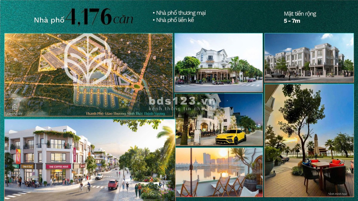 Bán nhà phố 3.5 tầng Vinhomes Green City Tây Bắc Tp.HCM giá chỉ…