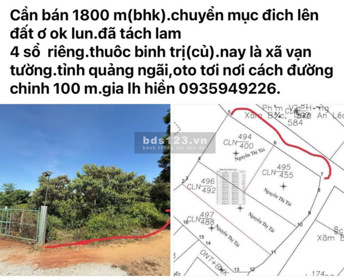 Bán đất vườn đường đẹp – Sổ riêng – Giá tốt –…